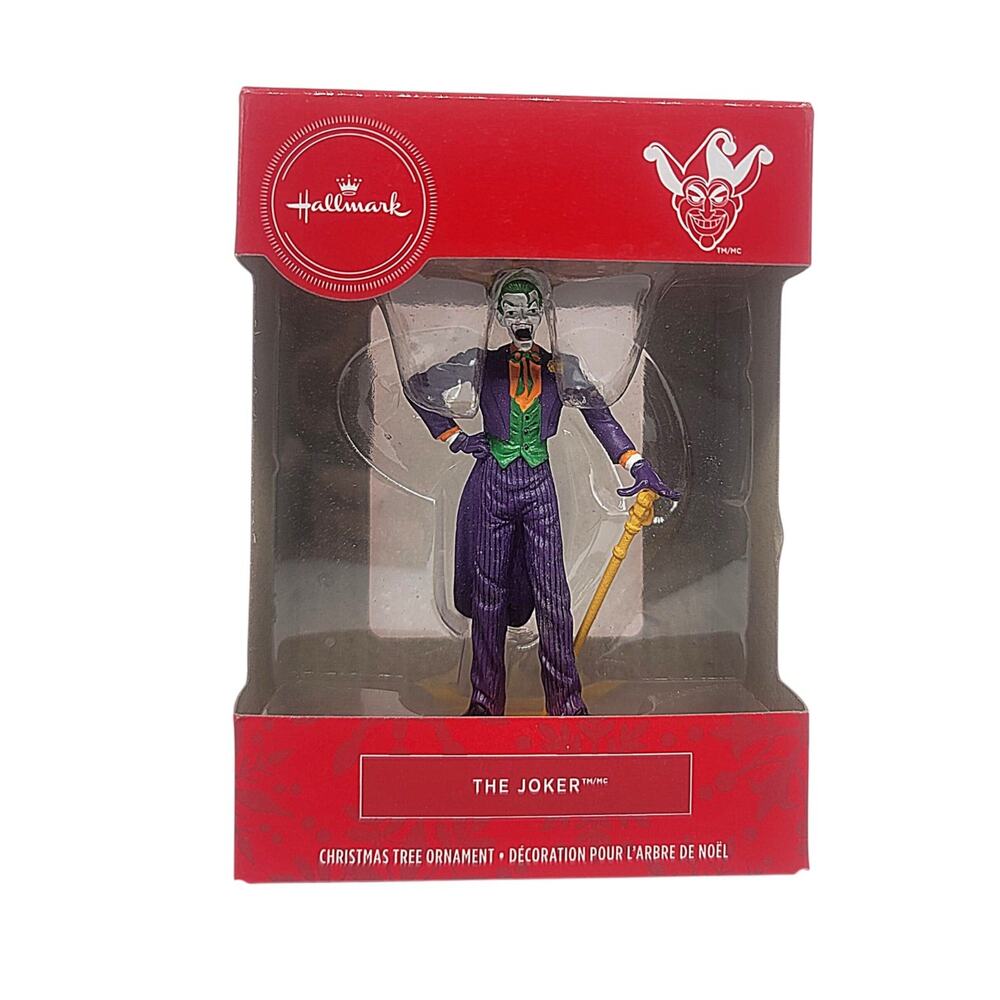 Hallmark The Joker DC Comics Warner Brothers Christmas Ornament Red Box